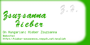 zsuzsanna hieber business card
